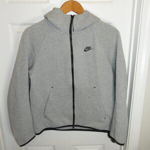 Nike Tech Fleece Full-Zip Hoodie Men Size Medium Heather Gray  928483-063